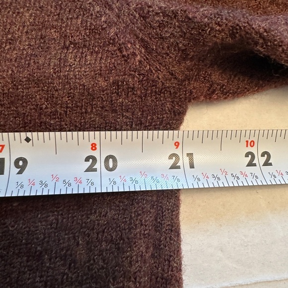 Conte Di Milano Sweater Men’s XL Merino Wool Brown Mock Neck Long Sleeve - Picture 7 of 7